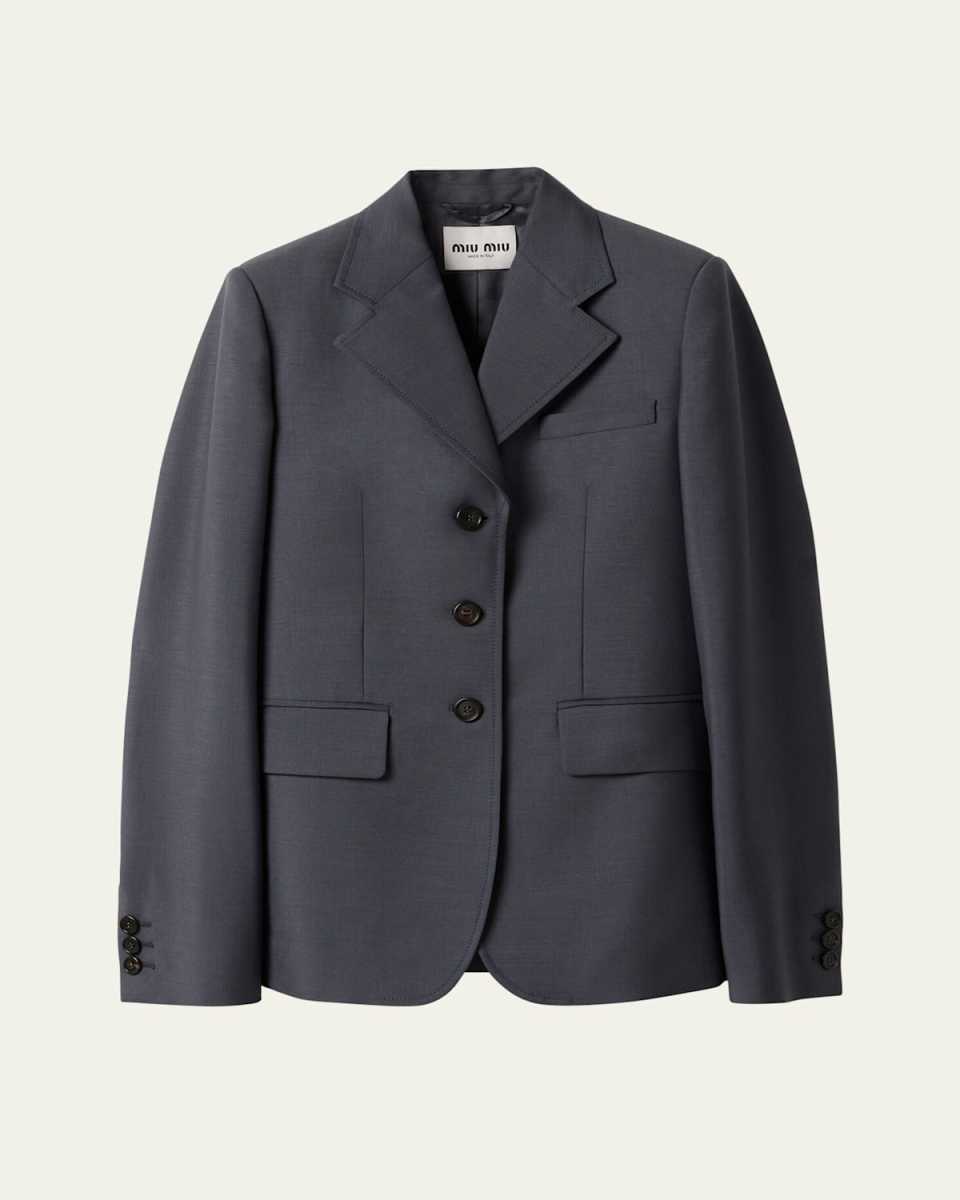 Single-Breasted Blazer Jacket